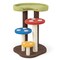 3-in-1 Cat Tree 3 Full-wrapped Sisal Posts Removable Mat And Platforms-multicolor